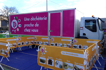Déchèterie mobile à Ivry-sur-Seine